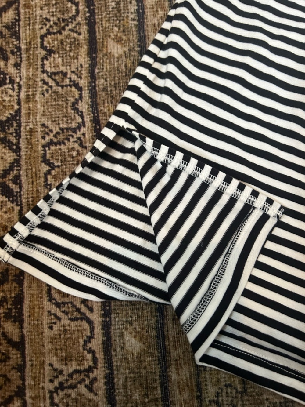 NWT AE Main Squeeze Striped Black & White Tube Top - Picture 6 of 7